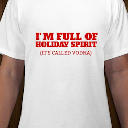 Holiday Spirit T-Shirt Herr Svart/Vit/Röd