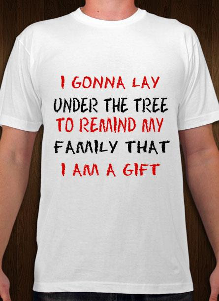 T-Shirt-Remind My Family-Vit Tshirt Herr