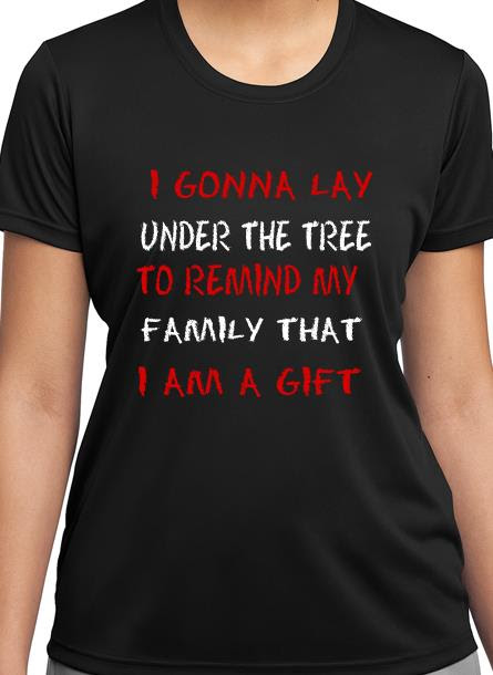 T-Shirt Remind My Family-Svart Tshirt Dam