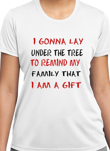 Remind My Family T-Shirt Dam Svart/Vit/Grön