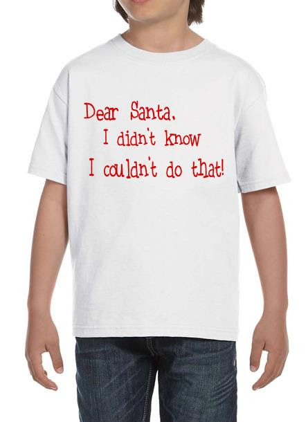 T-Shirt-Santa-Vit-Tshirt Barn