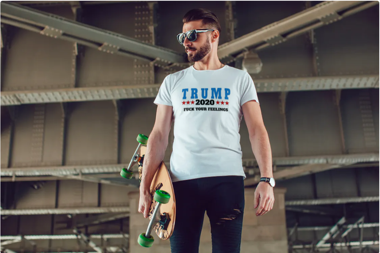 TShirt Trump 2020 Vit Herr T-Shirt1