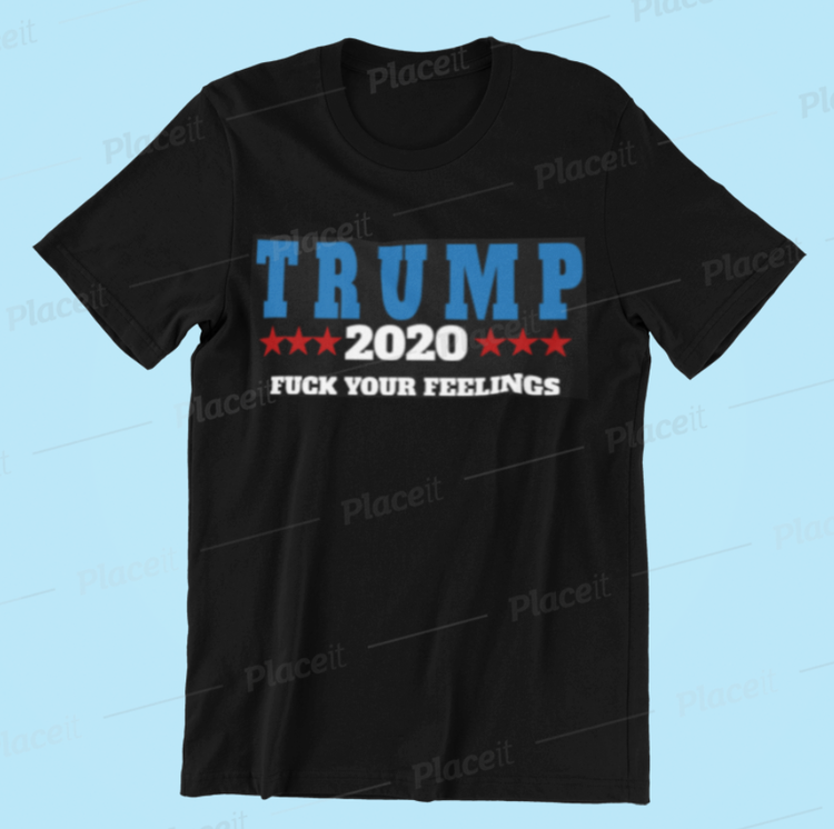 TShirt Trump 2020 Svart Herr T-ShirtDisplay