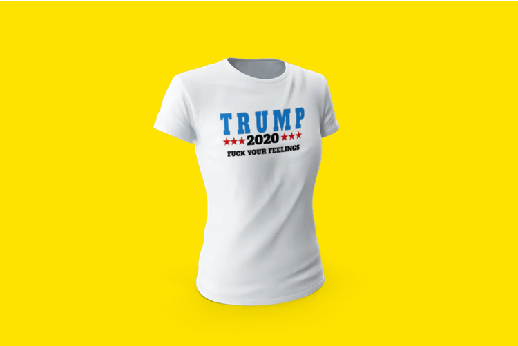 T-Shirt Trump 2020 VitTshirt Dam Display
