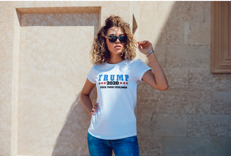 T-Shirt Trump 2020 VitTshirt Dam 2