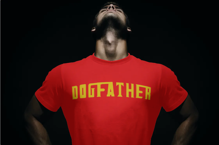 DogFather The Original T-Shirt. DogFather är tröjan alla hussar vill ha i present. T-Shirt presentförslag till Husse,