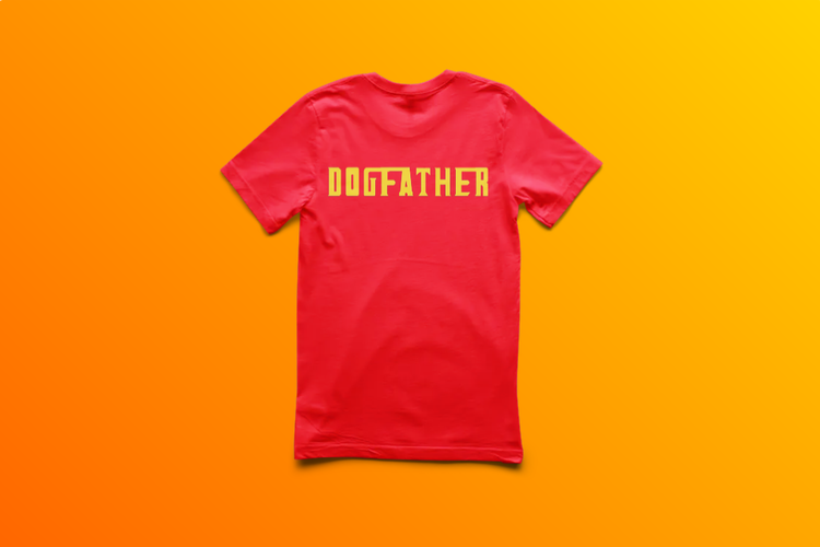 T-Shirt-Dogfather-Barn-Röd-Tshirt-Showcase