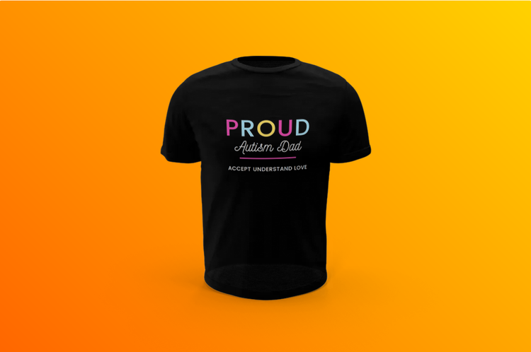 Proud Autism Dad T-Shirt Men