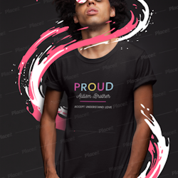 Proud Autism Brother T-Shirt Herr