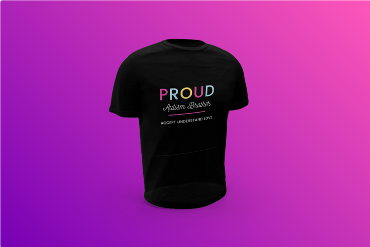 Proud Autism Brother T-Shirt Herr