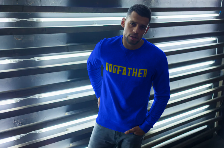 Sweatshirt-Dogfather-Blå färg-Unisex-Sweatshirt