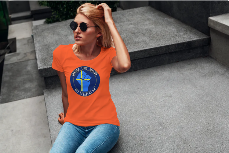 T-Shirt-Byt Strategi Nu-Dam-Orange