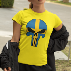 Swedish Skull T-Shirt Dam