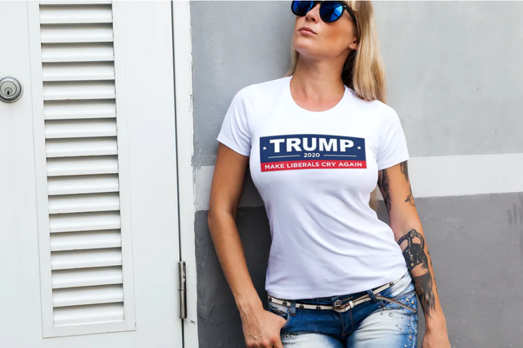 US Election 2020 Vit T-Shirt Dam