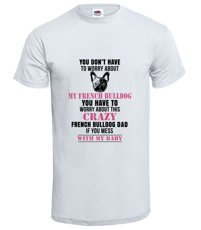 Fransk Bulldog No Worries T-Shirt Barn