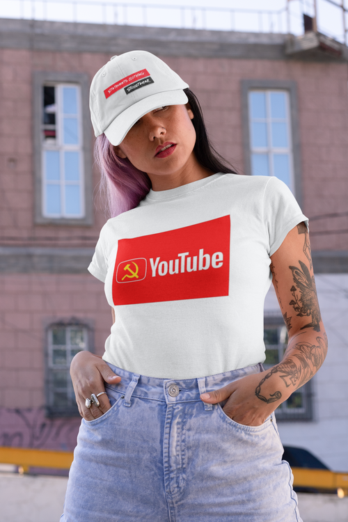Youtube Tshirt Dam, Anti Youtube T-Shirt women