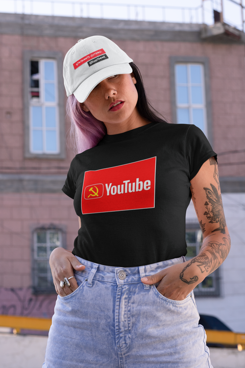 Youtube Tshirt Dam, Anti Youtube T-Shirt women