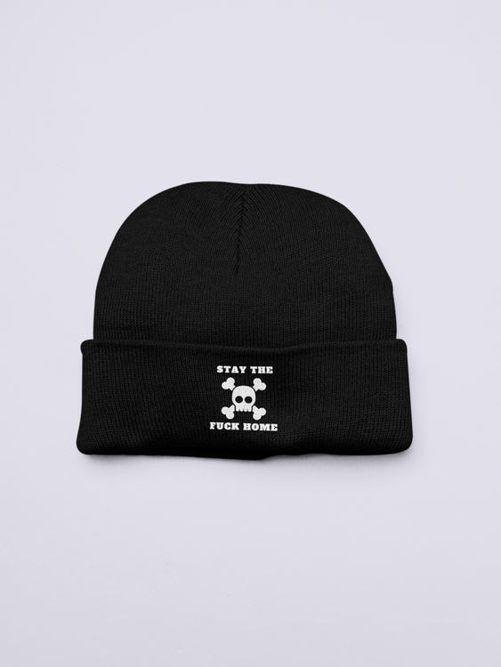 Stay The Fuck Home Beanie One Size