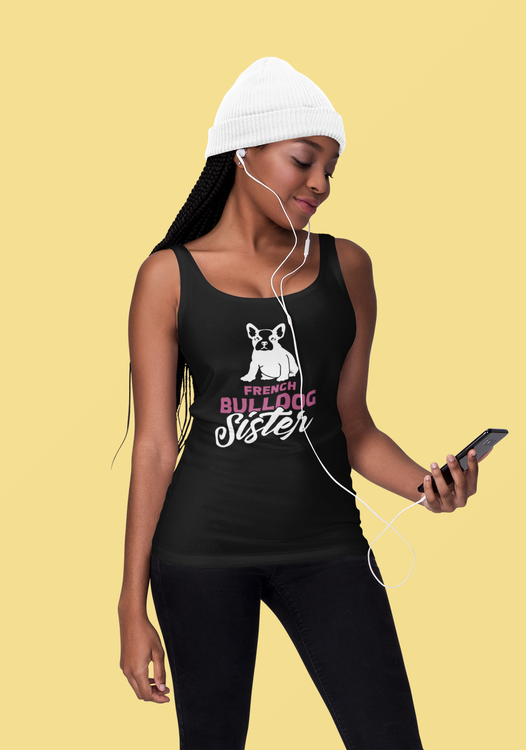 French Bulldog Sister Tank Top Women