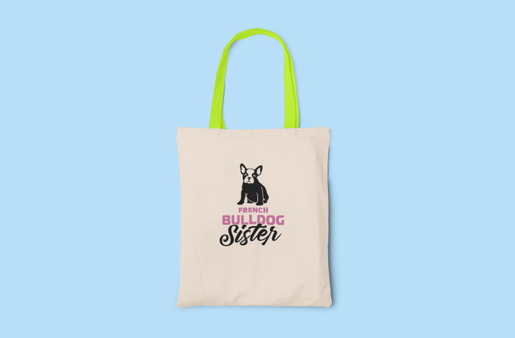 French Bulldog Sister Tote Bag