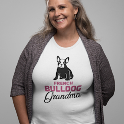 Fransk Bulldog Grandma T-shirt Dam