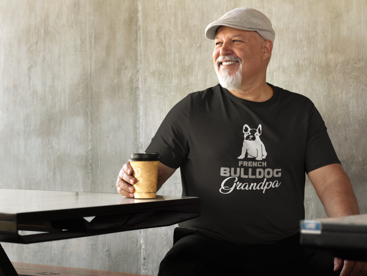 Fransk Bulldog Grandpa T-Shirt Herr