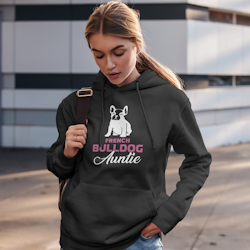 French Bulldog Auntie Hoodie Women