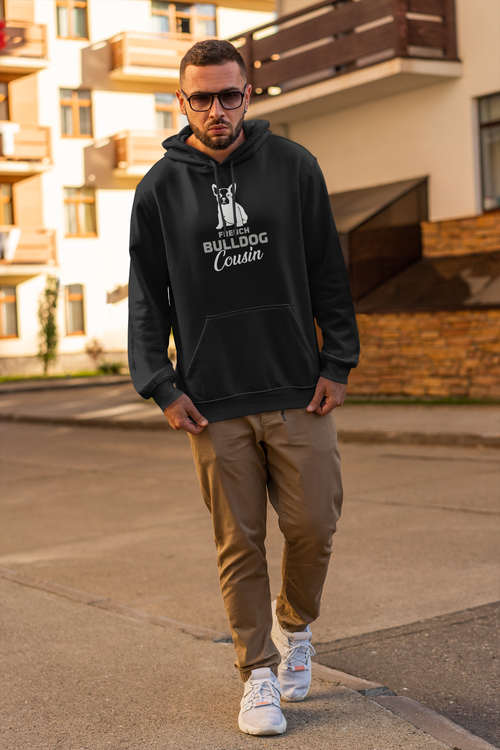 French Bulldog Cousin Hoodie Men