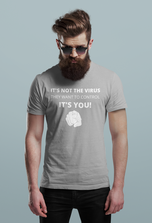 Antivaxx T-Shirt. Tröja med tryck Det är inte viruset de vill kontrollera det är dig. Antavaccin T-Shirt