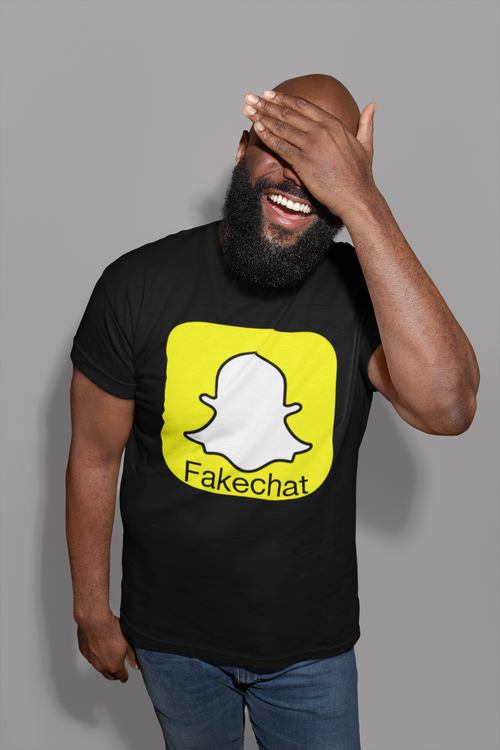 Snapchat eller fakechat. Kul Tshirt för snapchat fans