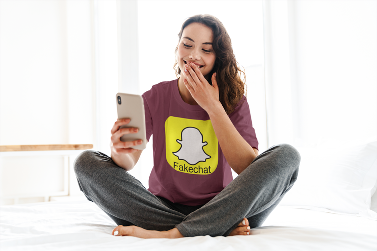 Fakechat-Snapchat Tshirt Women
