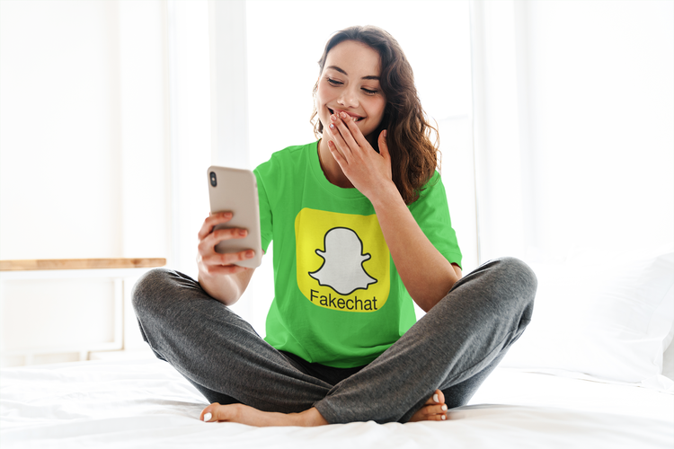 Fakechat-Snapchat Tshirt Women