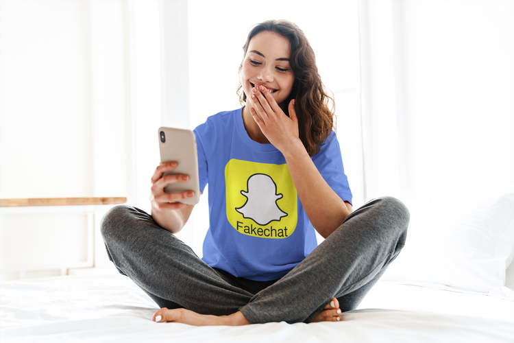 Fakechat-Snapchat Tshirt Women