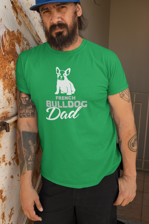 Fransk Bulldog T-Shirt, French Bulldog Tshirt,French Bulldog Dad, French Bulldog Family Collection
