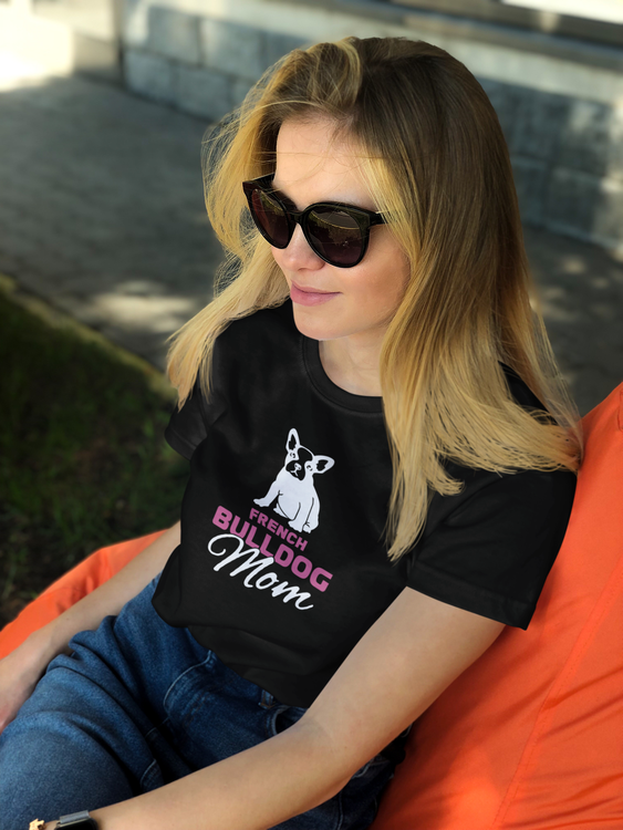 Fransk Bulldog T-Shirt, French Bulldog Tshirt Women