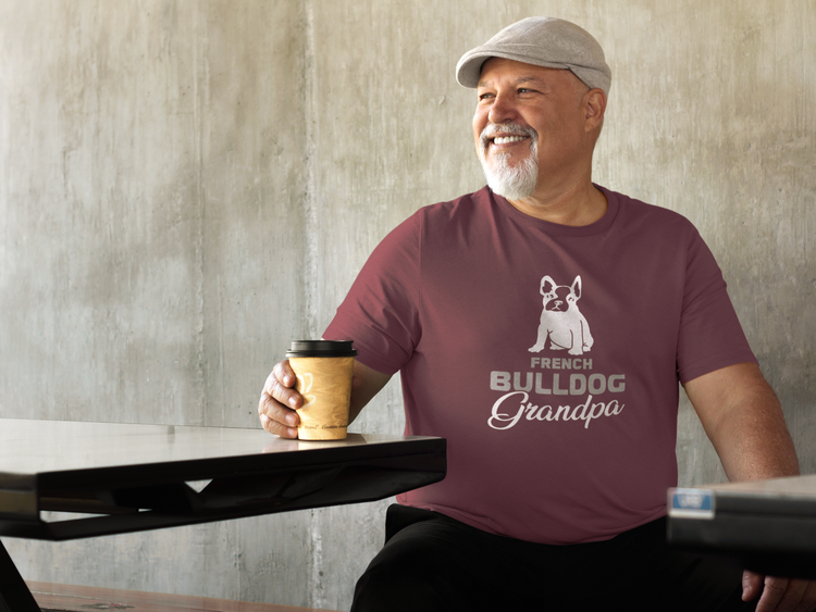 Fransk Bulldog Grandpa T-Shirt Herr