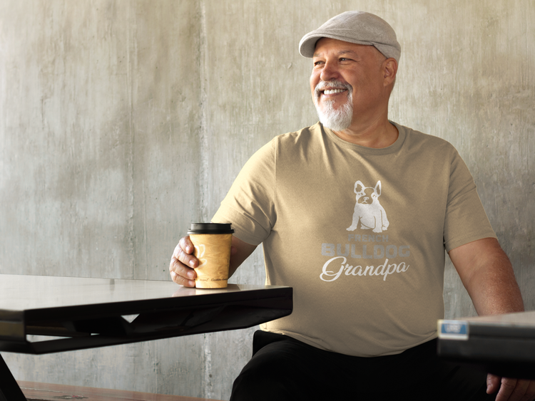 French Bulldog Grandpa T-Shirt Men