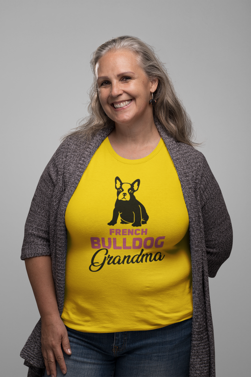 T-Shirt från Statements Clothing Fransk Bulldog kollektion. Frenchie T-Shirt for Grandma