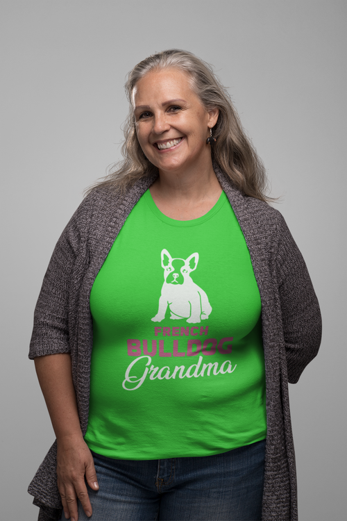 Fransk Bulldog Grandma T-shirt Dam
