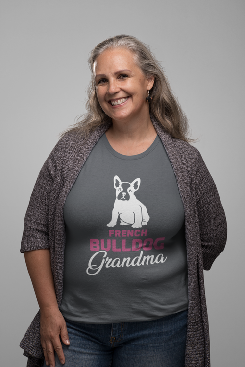 Fransk Bulldog Grandma T-shirt Dam