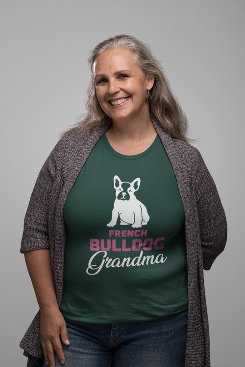 Fransk Bulldog Grandma T-shirt Dam