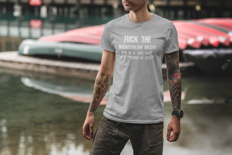 Fuck The Mainstream Media T-Shirt. Alternativ media T-Shirt