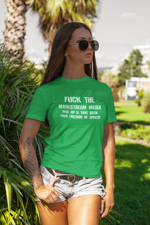 Fuck The meainstream media women tshirt
