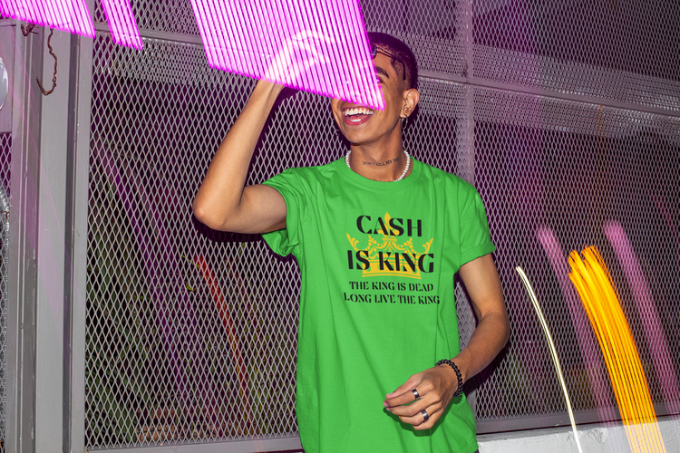 Cash Is King-The King Is Dead T-Shirt Men