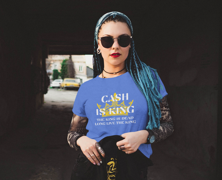 Cash is King T-Shirt. Coolaste Tshirten med tryck Cash is King.  Make your statement Cash is king tröja.