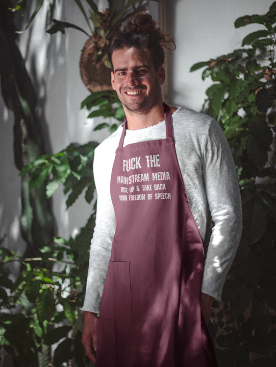 FUCK MAINSTREAM MEDIA APRONS