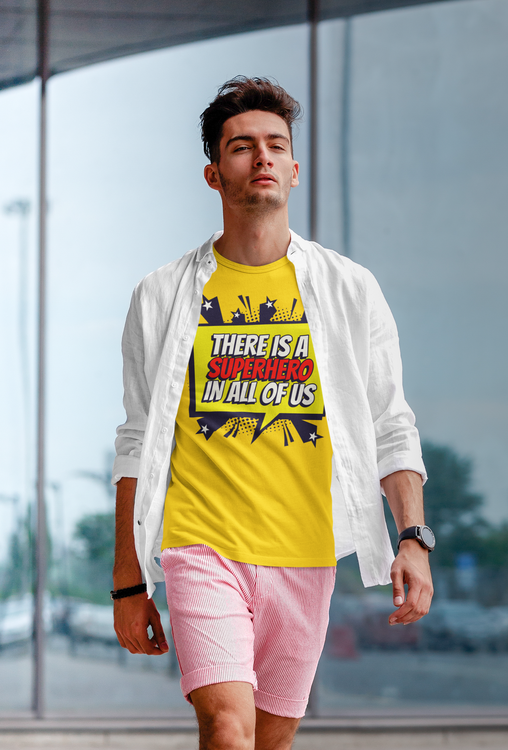 T-Shirt med trycket Super Hero. TShirt från Stop The Hate kollektionen