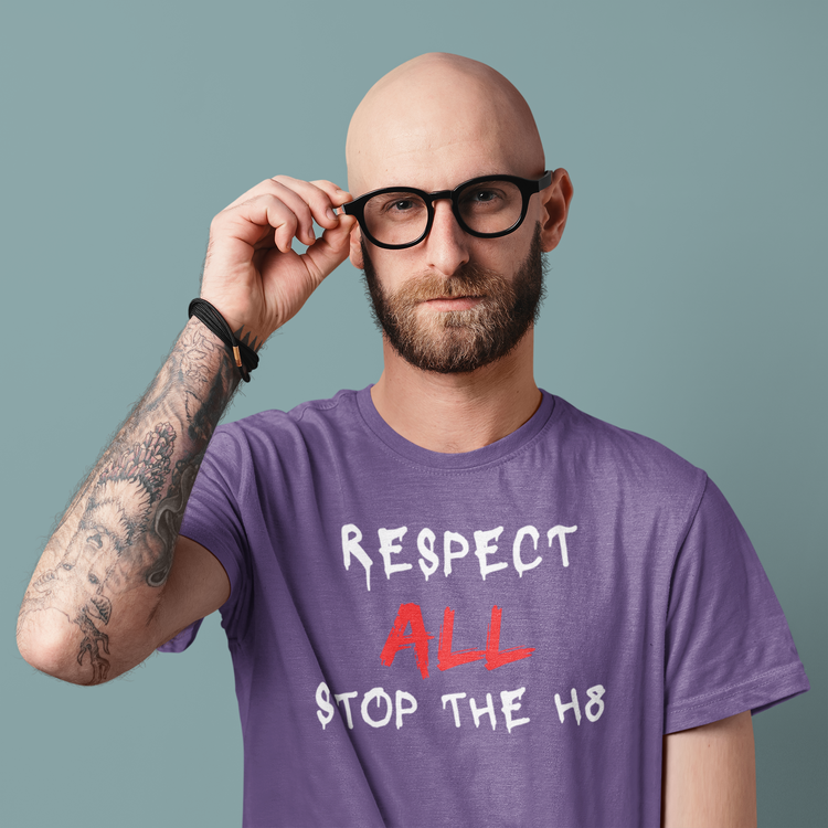 Stop The Hate, Respect All Tshirt från Stop The Hate Kollektionen