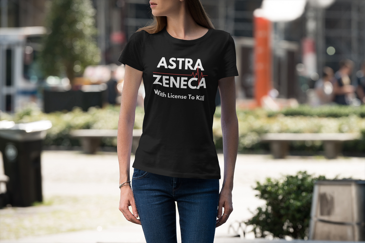 AstraZeneca T-Shirt Dam. With License To Kill