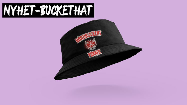 Hårdrockens Vänner. Cool buckethat för alla Hårdrockens Vänner